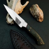 Blackridge D2 Skinner Knife – Full Tang Micarta Hunting Knife