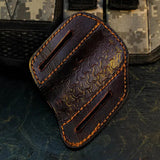Damascus San Mai Hunting Knife with Wenge & Resin Handle