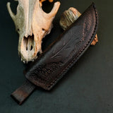 8.7" Handmade Hunting Knife – Full Tang Stainless Steel Resin Handle