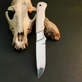 8.7" Handmade Stainless Steel Hunting Knife – Full Tang Resin Handle & Sheath
