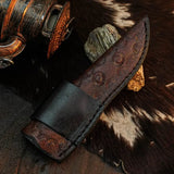 9.2" Handmade Hunter Skinner Knife – Stainless Steel, Wood Handle & Sheath