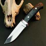 8.2" Handmade Stainless Steel Bushcraft Knife – Full Tang Resin Handle & Sheath